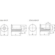 セルフクリンチング段付きスペーサー（スルータイプ）TDF 小箱（鉄）TDF-M3-D3.8-0.7-5 入数1000個入り 901-4033