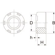 TSナット（t＝0.5用）TS 小箱（鉄）TS-M3 入数1000個入り 901-4096