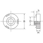ウエルドナット丸型 TWNS 小箱（ステンレス）TWNS-M5 入数1000個入り 901-4155