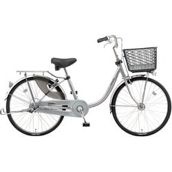 シティサイクル シナモン・JP・ツインロック 24インチ シャイニーシルバー B-CNJ413S