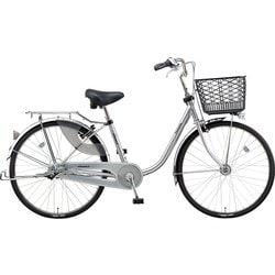 シティサイクル シナモン・JP・ツインロック 26インチ シャイニーシルバー B-CNJ613S