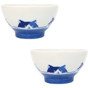 美濃焼 ねこフレンズ 飯碗 2個セット 径10.8cm 382958