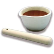 石見焼 こだわりすり鉢 すりこ木付 径11.5cm 320ml ホワイト 6162008