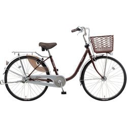 シティサイクル シナモン・JP・ツインロック 26インチ 内装3段変速 チェスナットブラウン B-CNJ633T
