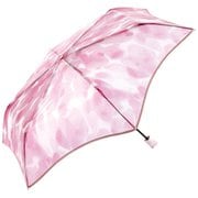 折りたたみ傘 雨傘 ビニール傘 54cm 手開き式 フラワーベースアンブレラ ミニ ピンク PT-0081-002PK