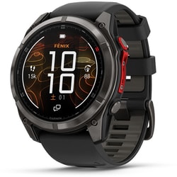 fenix 8 Pro（フェニックス 8 プロ） Sapphire MicroLED 51mm Ti DLC / Black シリコンバンド LTE 心電図（ECG）アプリ Suica対応 GPSスマートウォッチ 010-03380-12