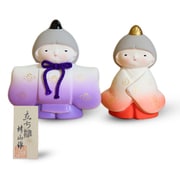 万古焼 立ちびな揃 雛人形 セット 18×10cm 2042012