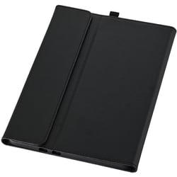 Surface Pro 12インチ用 ケース マグネット式フラップ ペンホルダー付き スタンド機能 衝撃吸収 ブラック TB-MSP25PLF2CBK