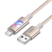 カラフルLED USB-A to USB-Cケーブル ゴールド 1.2m U144-AC-GD