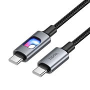 カラフルLED PD60W対応 USB-C to USB-Cケーブル ブラック 1.2m U144-CC-BK