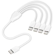 4in1 USB Type-C分岐ケーブル 0.5m ホワイト JT-4IN1CC05-WH
