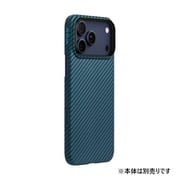 iPhone 17 Pro用 アラミド繊維 Ultra-Slim Case ブラック/ブルー ツイル柄 KI1706BP