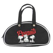 220011-25 PEANUTS レトロバッグポーチ スヌーピー ブラック