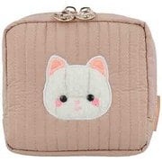【限定】キルティングスクエアポーチ レトロぬいぐるみこれくしょん クリーミーねこ S2338122