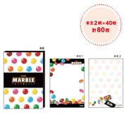 おやつ A7メモ マーブル 80枚（2柄×40枚） 40225801