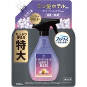 ファブリーズ レノア HAPPINESSミスト ホワトムスクの香り 詰め替え 特大 610ml [消臭スプレー 消臭・除菌 5つ星ホテル推奨 衣類・布製品消臭剤 HOTEL]