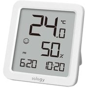 sology デジタル温湿度計(カレンダー機能付) THY0101BWH