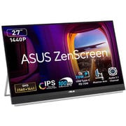 液晶モニター/ZenScreen/持ち運び可能モニター/27型（2560×1440）/IPSテクノロジー/100Hz/USB-C 70W給電/スピーカー搭載/キャリーハンドル/キックスタンド搭載/サブウーファー（重低音）/2.1chオーディオ/国内正規品 MB27ACF