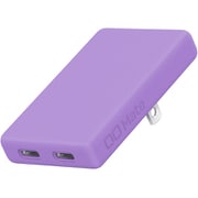 USB急速充電器 Mate Charger 003 USB PD（パワーデリバリー）対応 20W USB-C×2 超薄型設計 シボ加工 エアリーパープル MATE-CH003-APP