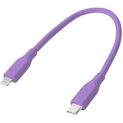 シリコンケーブル USB-C to Lightning 0.15cm エアリーパープル CIO-SL30000-CL015-APP