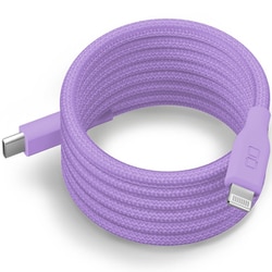 スパイラルケーブル USB-C to Lightning 1m エアリーパープル CIO-NLSC30000-CL1-APP