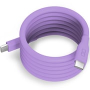 スパイラルシリコンケーブル USB-C to USB-C 1m エアリーパープル CIO-SLSC30000-CC1-APP