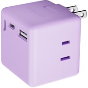 Mate TAP 001 電源タップ AC×3/USB-C×2/USB-A×1 最大20W出力 エアリーパープル MATE-TAP001-APP