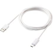 マグネット 充電ケーブル USB-C USB-A 15W 着脱式コネクタ ブレーカー内蔵 2m ホワイト MPA-ACMA20WH