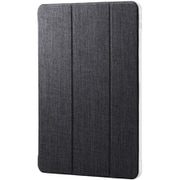 iPad Air 13インチ （M3/M2）用 ケース マグネット式ファブリックフラップ カバー 2アングル スタンド オートスリープ機能 背面クリア ブラック TB-A25XWVCBK