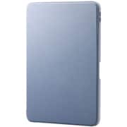 iPad Pro 11インチ （M4）用 ケース マグネット着脱フラップ カバー 360度回転 Apple Pencil収納 2段階角度調節 スタンド オートスリープ機能 背面クリア ブルーグレー TB-A25PMMG360BG