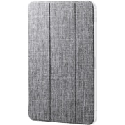 iPad Pro 11インチ （M4）用 ケース ファブリックフラップ カバー 2アングル スタンド オートスリープ機能 背面クリア グレー TB-A25PMWVCGY