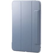 iPad Pro 11インチ （M4）用 ケース マグネット式フラップ カバー 2アングル スタンド オートスリープ機能 耐衝撃 背面クリア ブルーグレー TB-A25PMWVFCBG