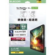 iPad Pro 13インチ （M4） 2024年用 ガラスフィルム 超透明 光反射軽減 貼り付けツール付 強化ガラス 10H 指紋防止 飛散防止 気泡防止 TB-A25PLFLGAR
