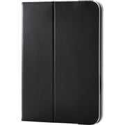 iPad mini 8.3インチ （A17 Pro）/第6世代用 ケース ベルト付きフラップ カバー Apple Pencil収納 2アングル スタンド 軽量 耐衝撃 ブラック TB-A25SPLF2BK
