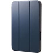 iPad mini 8.3インチ （A17 Pro）/第6世代用 ケース マグネット式フラップ カバー Apple Pencil収納 フリーアングル スタンド オートスリープ機能 衝撃吸収 ネイビー TB-A25SSANV