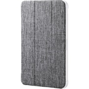iPad mini 8.3インチ （A17 Pro）/第6世代用 ケース マグネット式フラップ カバー 2アングル スタンド オートスリープ機能 背面クリア グレー TB-A25SWVCGY