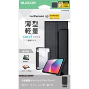 iPad mini 8.3インチ （A17 Pro）/第6世代用 ケース マグネット式フラップ カバー 2アングル スタンド オートスリープ機能 耐衝撃 背面クリア ブラック TB-A25SWVFCBK