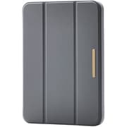 iPad mini 8.3インチ （A17 Pro）/第6世代用 ケース マグネット式フラップ カバー Apple Pencil収納 2アングル スタンド オートスリープ機能 背面クリア チャコールグレー TB-A25SWVJM3GY