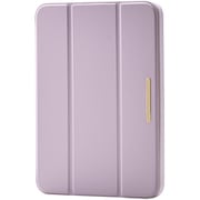 iPad mini 8.3インチ （A17 Pro）/第6世代用 ケース マグネット式フラップ カバー Apple Pencil収納 2アングル スタンド オートスリープ機能 背面クリア ラベンダー TB-A25SWVJM3PU
