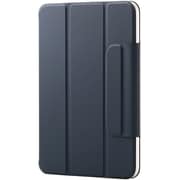 iPad mini 8.3インチ （A17 Pro）/第6世代用 ケース マグネット着脱フラップ カバー 2アングル スタンド オートスリープ機能 ネイビー TB-A25SWVPF2NV