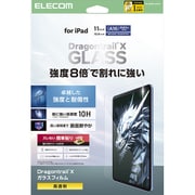 iPad A16 11インチ/第10世代 10.9インチ用 ガラスフィルム 極薄 Dragontrail X 高透明 貼り付けツール付 強化ガラス 10H 指紋防止 飛散防止 気泡防止 TB-A25RFLGDTN