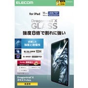 iPad A16 11インチ/第10世代 10.9インチ用 ガラスフィルム 極薄 Dragontrail X 高透明 貼り付けツール付 強化ガラス 10H 指紋防止 飛散防止 気泡防止 TB-A25RFLGDTN