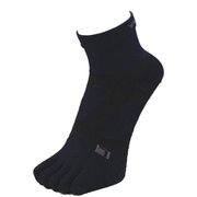 スパイダーアーチミドル5toeスベリドメ ユニセックス ランニングウェア ソックス ブラックネイビーモク（841） 25-27cm 10614