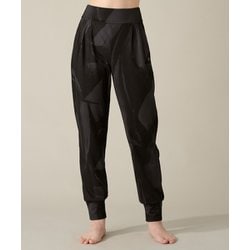 リラックスロングパンツ レディース フィットネス ヨガ パンツ ブラック（B） Sサイズ RS-L623S