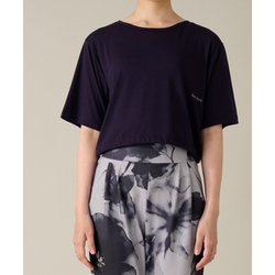 ハーフスリーブトップ レディース フィットネス ヨガ シャツ ネイビー（NV） Lサイズ RS-C543TS