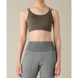 ショートトップ レディース フィットネス ヨガ シャツ グレイッシュカーキ（GRK） Lサイズ RS-L624T