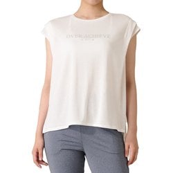 フレンチスリーブトップ レディース フィットネス ヨガ シャツ ホワイト（W） Mサイズ GA-C676TS