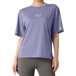 リラックスフィットショートスリーブトップ レディース フィットネス ヨガ シャツ ブルーパープル（BLP） Lサイズ GA-C677TS