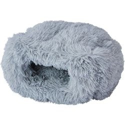 犬猫用 ベッド 乗れてもぐれる ふわふわ ドーム AWA ムーングレイ レギュラー