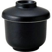 和の器 軽量黒マット 蒸碗 T-877333